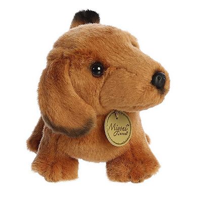 Aurora - Small Brown Miyoni - 8" Dachshund - Realistic Stuffed Animal