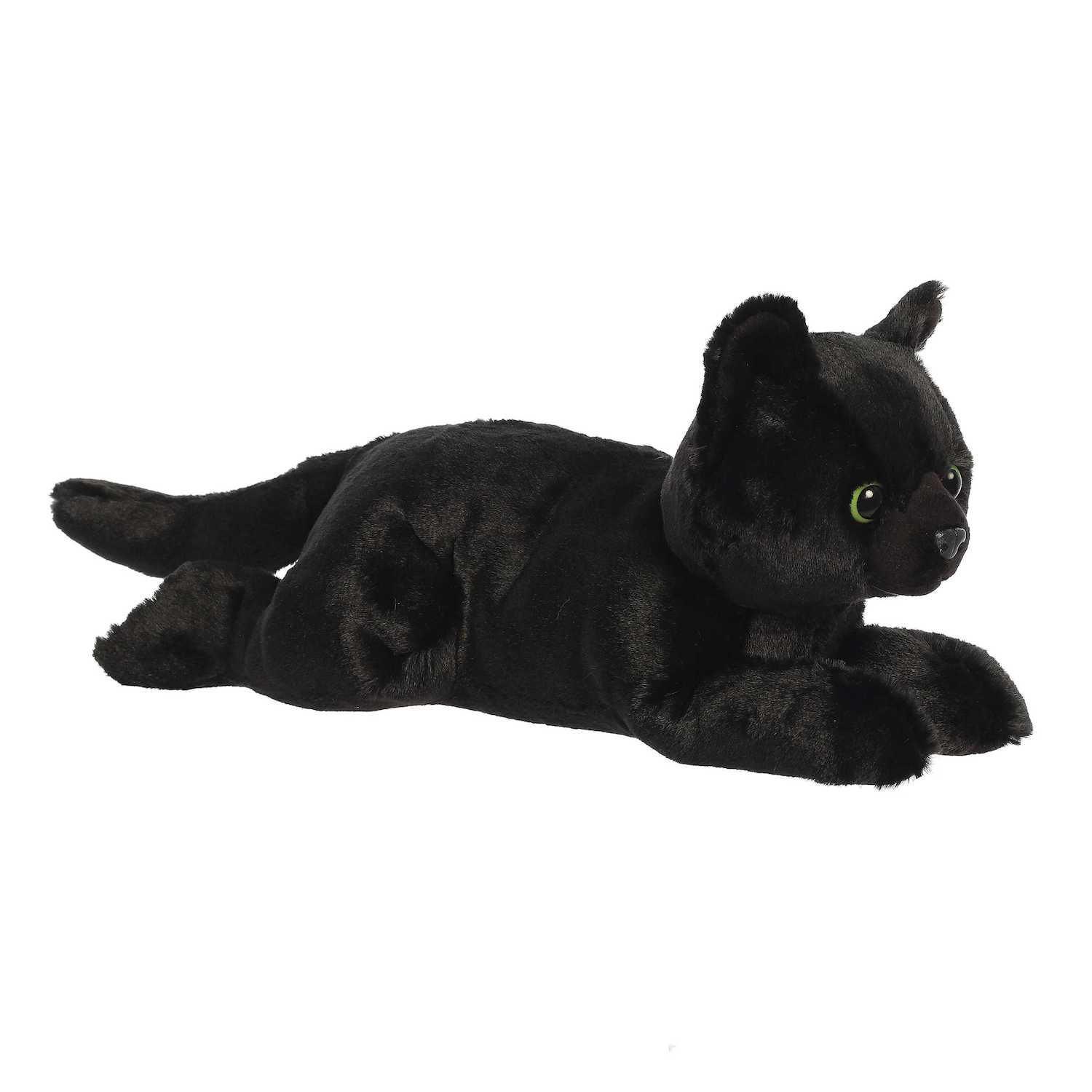 Детские мягкие игрушки Aurora Medium Black Flopsie 12" Twilight Cat Adorable Stuffed Animal
