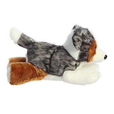 Aurora Small Multicolor Mini Flopsie 8" Australian Shepherd Adorable Stuffed Animal