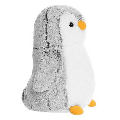 Aurora Medium Grey PomPom Penguin 11.5" Grey Playful Stuffed Animal