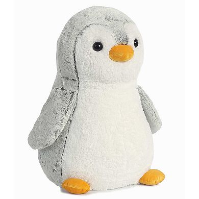 Aurora Medium Grey PomPom Penguin 11.5" Grey Playful Stuffed Animal