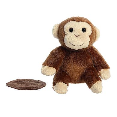 Aurora Mini Brown Shoulderkins 4.5" Casper Monkey Adorable Stuffed Animal