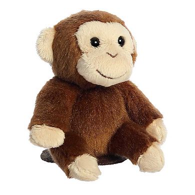Aurora Mini Brown Shoulderkins 4.5" Casper Monkey Adorable Stuffed Animal