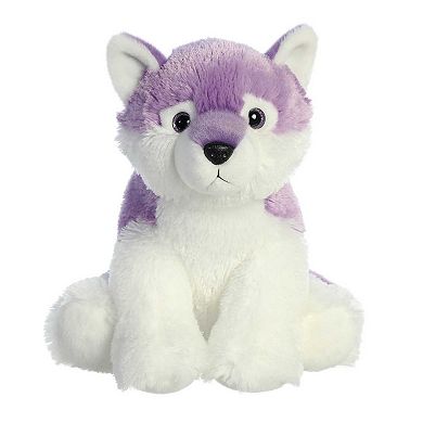 Aurora Medium Purple Destination Nation 12" Purple Wolf Huggable Stuffed Animal