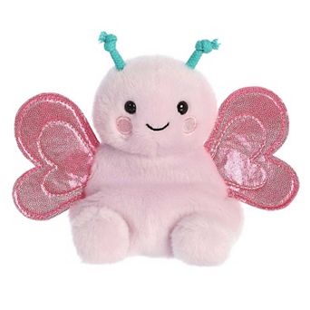 Aurora Mini Pink Palm Pals 5" Petunia Butterfly Adorable Stuffed Animal