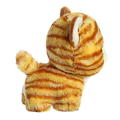 Aurora Small Orange Teddy Pets 7" Orange Tabby Cat Playful Stuffed Animal