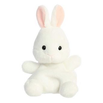 Aurora Mini White Palm Pals 5" Cottontail Bunny Adorable Stuffed Animal