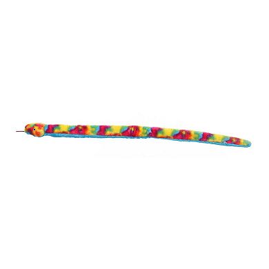 Aurora X-Large Multi-color Snake 53" Rainbow Realistic Stuffed Animal