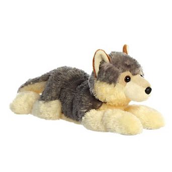 Aurora Large Grey Grand Flopsie 16.5" Wily Wolf Adorable Stuffed Animal