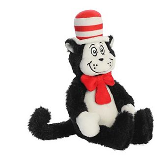 Aurora Small Black Dr. Seuss 8" Cat In The Hat Whimsical Stuffed Animal