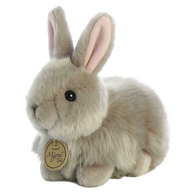 Aurora Small Grey Miyoni 7.5" Angora Bunny Grey Adorable Stuffed Animal
