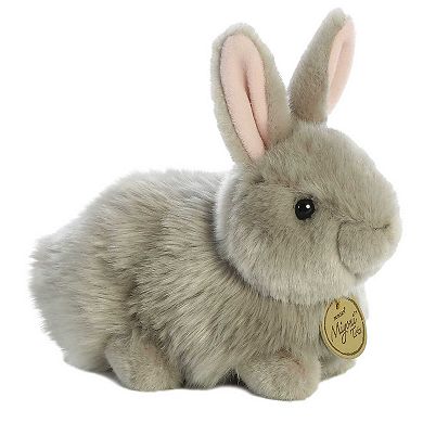Aurora Small Grey Miyoni 7.5" Angora Bunny Grey Adorable Stuffed Animal