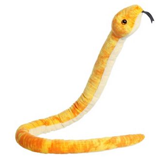 Aurora X-Large Yellow Snake 50" Mango Corn Snake Realistic Stuffed Animal