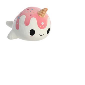Aurora Large White Tasty Peach 12.5" Vanilla-Berry Nomwhal Enchanting Stuffed Animal