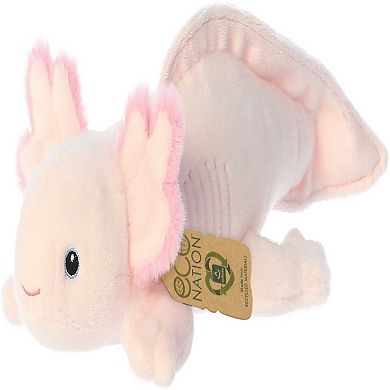 Aurora Large Pink Eco Nation 14.5" Axolotl Eco-Friendly Stuffed Animal
