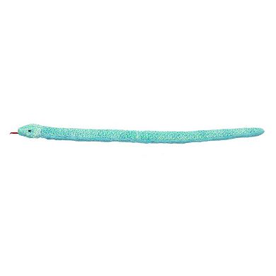 Aurora X-Large Blue Snake 53" Aqua Realistic Stuffed Animal