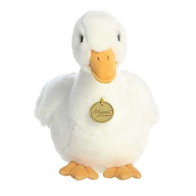 Aurora Medium White Miyoni 11" American Pekin Duck Adorable Stuffed Animal