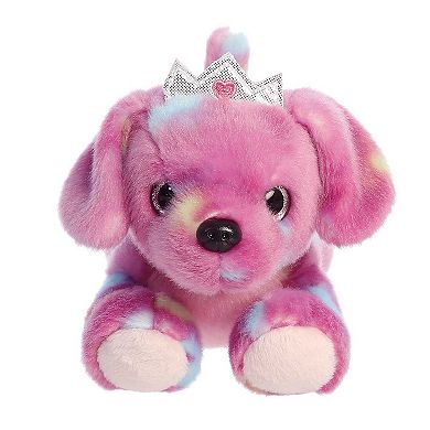 Aurora Small Purple Bright Fancies 7" Princess Tutti Puppy Vibrant Stuffed Animal