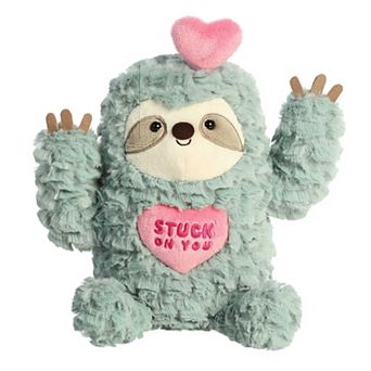 Aurora Medium Green JUST SAYIN' 10" Stuck On You Sloth Witty Stuffed Animal