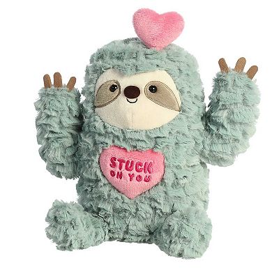 Aurora Medium Green JUST SAYIN' 10" Stuck On You Sloth Witty Stuffed Animal