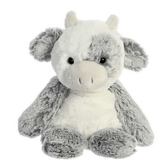 Aurora Small White Sweet & Softer 9" Cow Snuggly Stuffed Animal