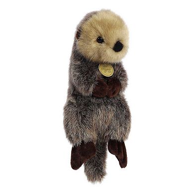 Aurora Medium Brown Miyoni Tots 9.5" Baby Sea Otter Adorable Stuffed Animal