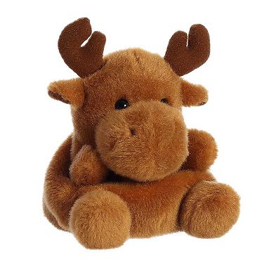 Aurora Mini Brown Palm Pals 5" Cinnamon Moose Adorable Stuffed Animal