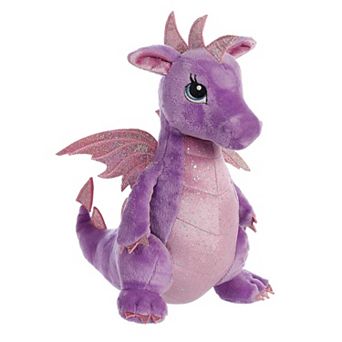 Aurora Medium Purple Sparkle Tales 12" Larkspur Dragon Enchanting Stuffed Animal