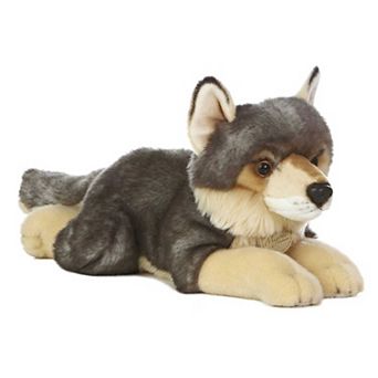 Aurora Large Grey Miyoni 16" Wolf Adorable Stuffed Animal