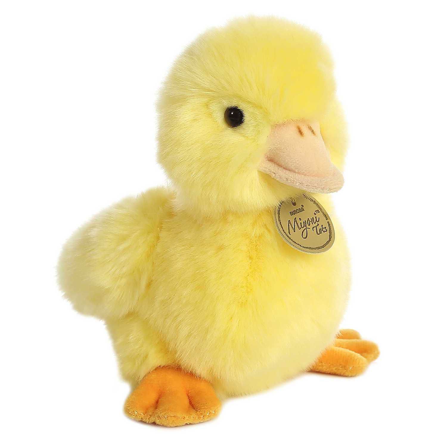 Детская мягкая игрушка Aurora Small Yellow Miyoni Tots 7.5" Duckling Adorable Stuffed Animal — фото 1