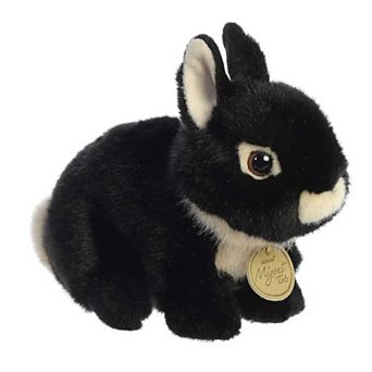 Aurora Small Black Miyoni Tots 7.5" Netherland Dwarf Bunny Adorable Stuffed Animal