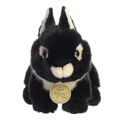 Aurora Small Black Miyoni Tots 7.5" Netherland Dwarf Bunny Adorable Stuffed Animal