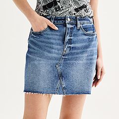 Black denim skirt kohls best sale