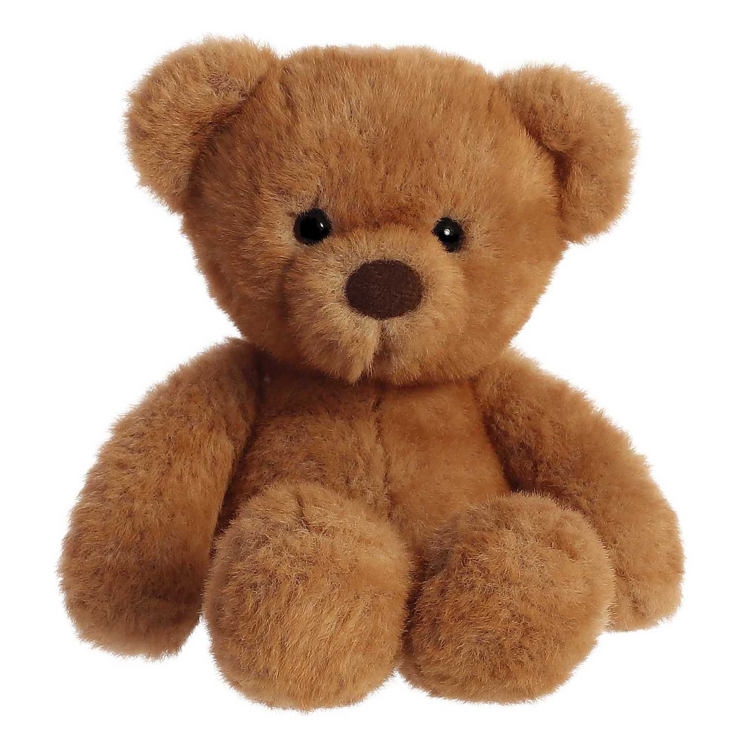 Детская мягкая игрушка Aurora Small Brown Bear 9" Softie Bear Snuggly Stuffed Animal — фото 1