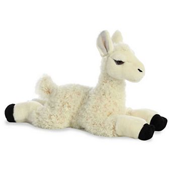 Aurora Medium White Flopsie 12" Llama Adorable Stuffed Animal