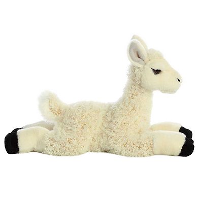 Aurora Medium White Flopsie 12" Llama Adorable Stuffed Animal