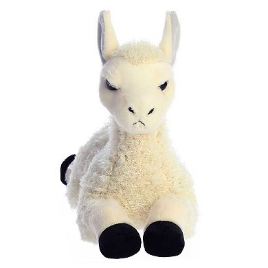 Aurora Medium White Flopsie 12" Llama Adorable Stuffed Animal