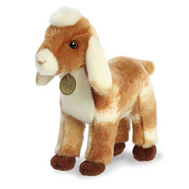 Aurora Medium Brown Miyoni Tots 11" Nubian Goat Kid Adorable Stuffed Animal