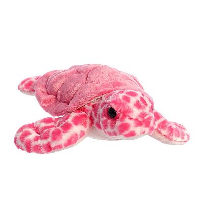 Aurora Medium Pink Destination Nation 12" Sea Turtle Pink Huggable Stuffed Animal