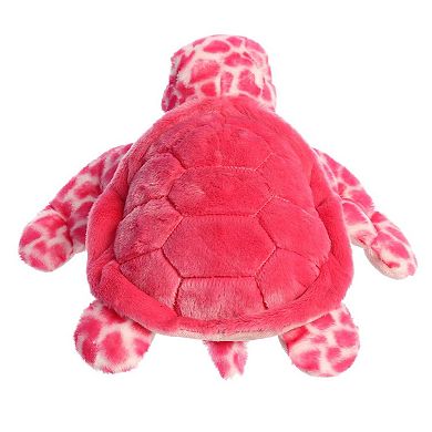 Aurora Medium Pink Destination Nation 12" Sea Turtle Pink Huggable Stuffed Animal