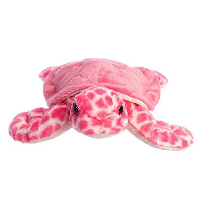 Aurora Medium Pink Destination Nation 12" Sea Turtle Pink Huggable Stuffed Animal