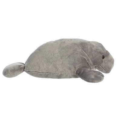 Aurora Large Grey Grand Flopsie 16" Manny Manatee Adorable Stuffed Animal