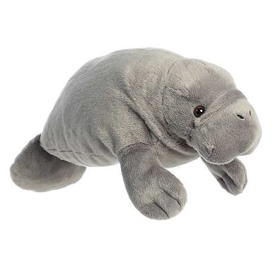 Aurora Large Grey Grand Flopsie 16" Manny Manatee Adorable Stuffed Animal