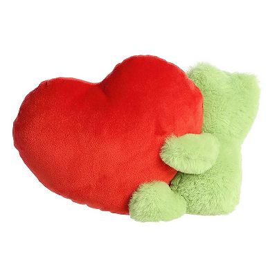 Aurora Small Green Valentine I Love You This Much 9" Frog Heartwarming Stuffed Animal