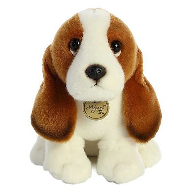 Aurora Medium Brown Miyoni Tots 11" Basset Hound Pup Adorable Stuffed ...
