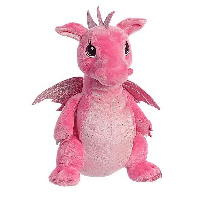Aurora Medium Pink Sparkle Tales 12" Dahlia Dragon Enchanting Stuffed Animal