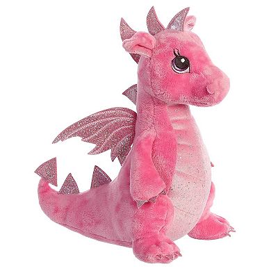 Aurora Medium Pink Sparkle Tales 12" Dahlia Dragon Enchanting Stuffed Animal