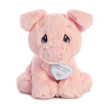Aurora Small Pink Precious Moments 8.5" Bacon Piggy Inspirational Stuffed Animal