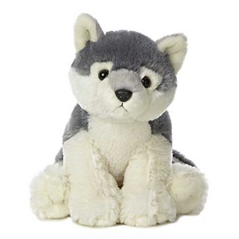 Aurora Medium Grey Destination Nation 12" Wolf Huggable Stuffed Animal