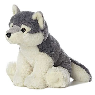 Aurora Medium Grey Destination Nation 12" Wolf Huggable Stuffed Animal